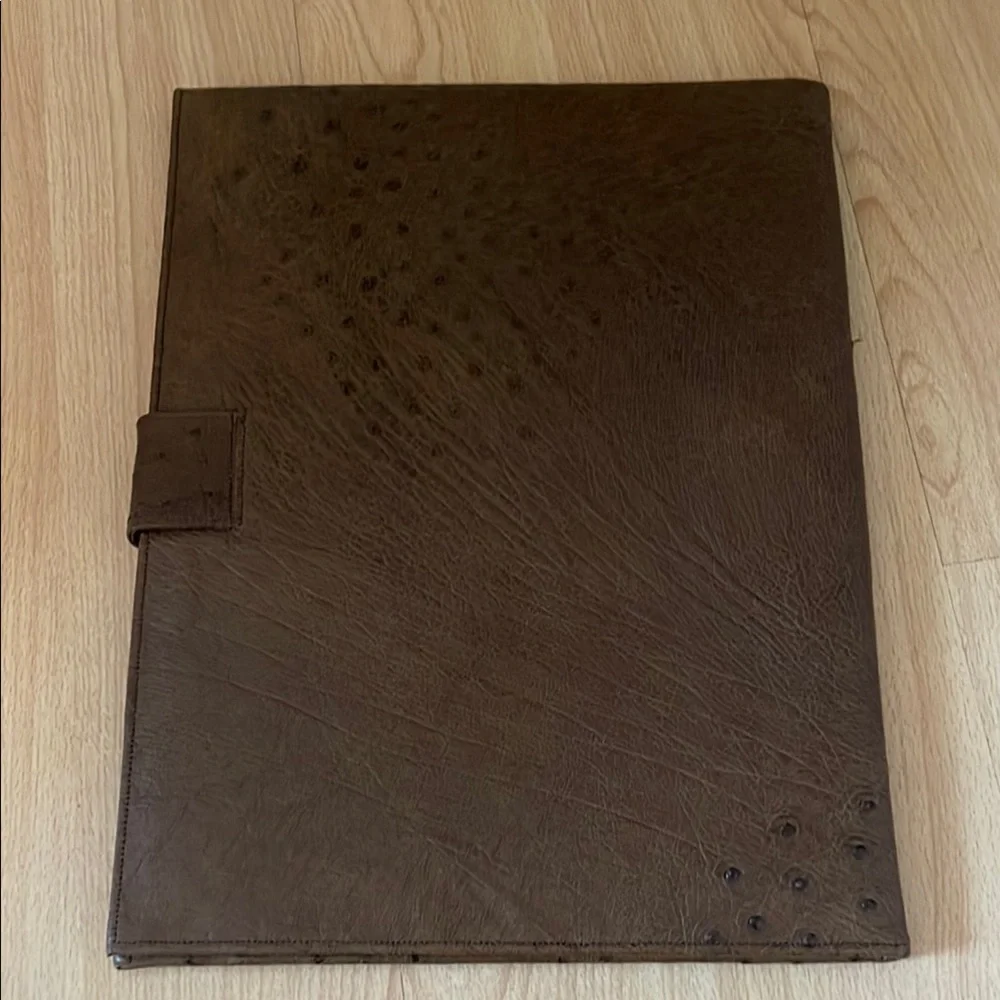 Elegant Brown Leather Portfolio